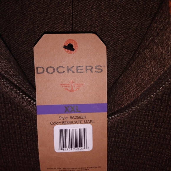 Dockers NWT Brown Sweater - Picture 4 of 6